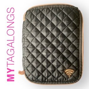 M Lifestyle Tech Organizer Charger & Cord Case Black and Rose Gold